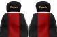 RENAULT GAMA T SEAT COVERS from 2014 (seats with adjustable headrests) 1+1, 2 seat belts